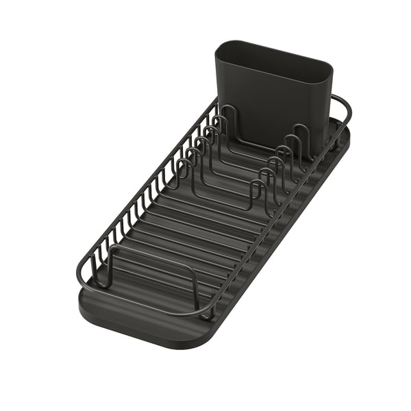 LILLHAVET multifunctional dish rack, anthracite, 47.8x17.4 cm