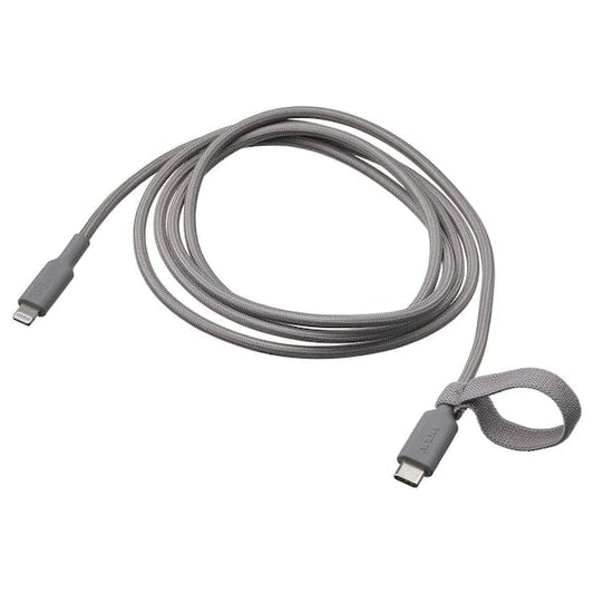 Ikea LILLHULT - USB-C to lightning, grey, 1.5 m