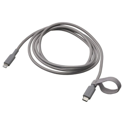 LILLHULT - USB-C to lightning, grey, 1.5 m