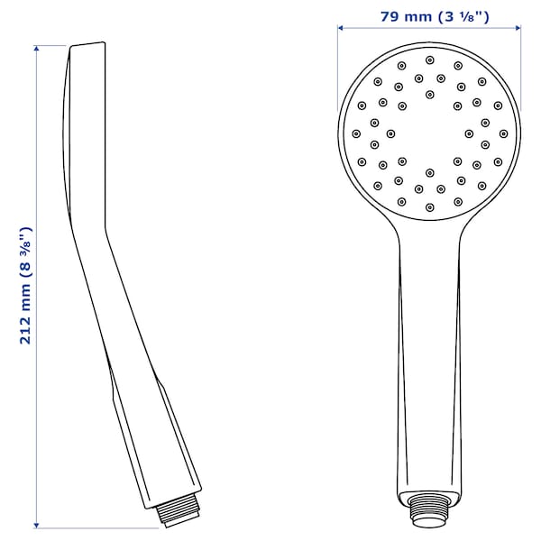 Ikea LILLREVET 1-jet shower - white ,