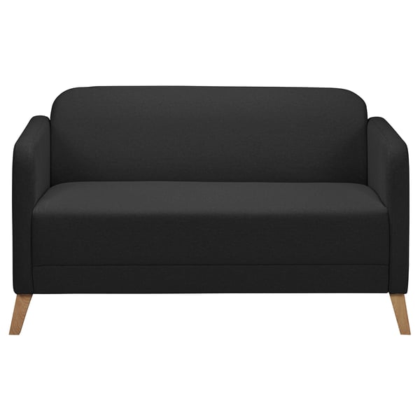 LINANÄS 2-seat sofa, Vissle dark grey, 137x77.0x80.5 cm