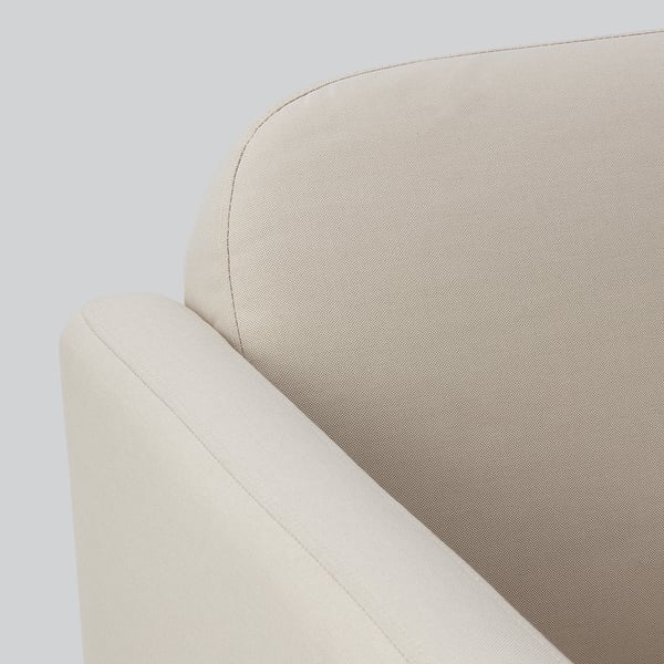 LINANÄS 3-seat sofa, Vissle beige, 179x15x80.5 cm