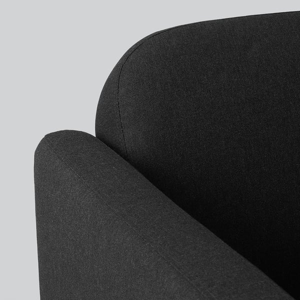 LINANÄS 3-seat sofa, Vissle dark grey, 197x76.0x80.5 cm
