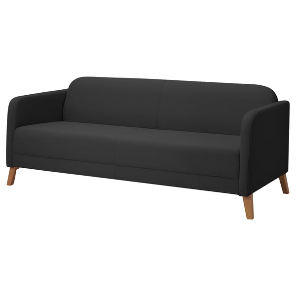 LINANÄS 3-seat sofa, Vissle dark grey, 197x76.0x80.5 cm