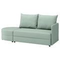 LINDÅKRA 2-seat sofa-bed, Vissle light grey-green, 206 cm