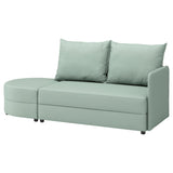 LINDÅKRA 2-seat sofa-bed, Vissle light grey-green, 206 cm