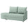 LINDÅKRA 2-seat sofa-bed, Vissle light grey-green, 206 cm