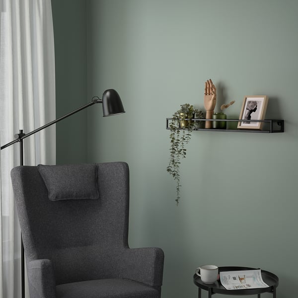 LINDÅSEN display shelf, anthracite, 75 cm