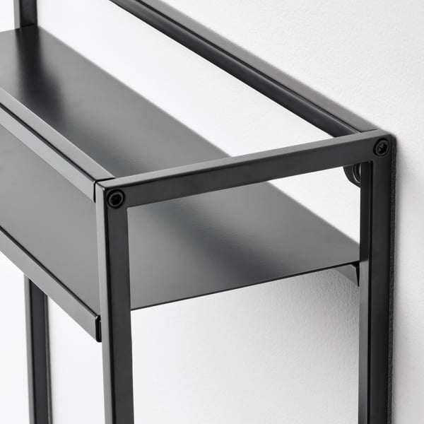 LINDÅSEN display shelf, anthracite, 40x60 cm