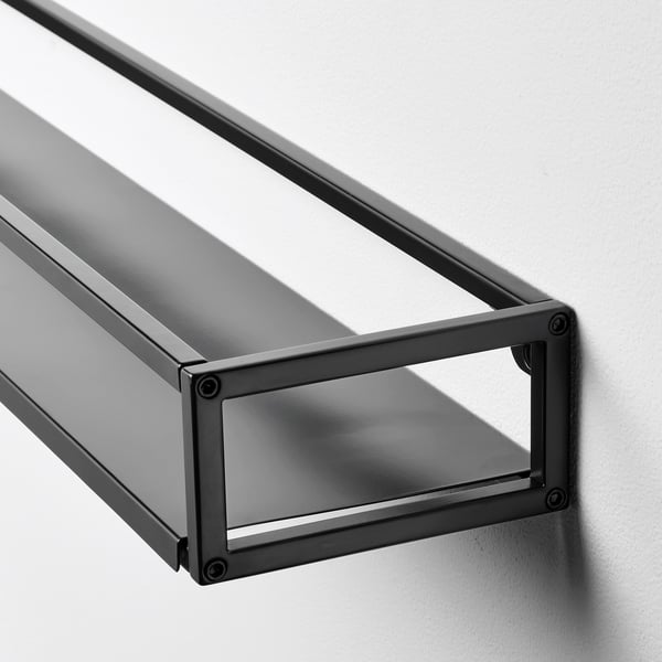 LINDÅSEN display shelf, anthracite, 75 cm