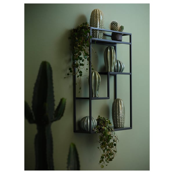 LINDÅSEN - LINDÅSEN Display shelf, anthracite, 40x60 cm