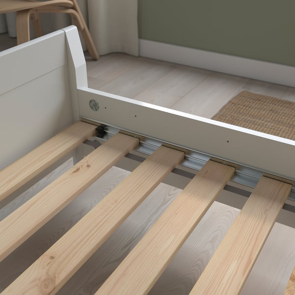 LINDBÅDEN slatted bed base, pine, 140x200 cm
