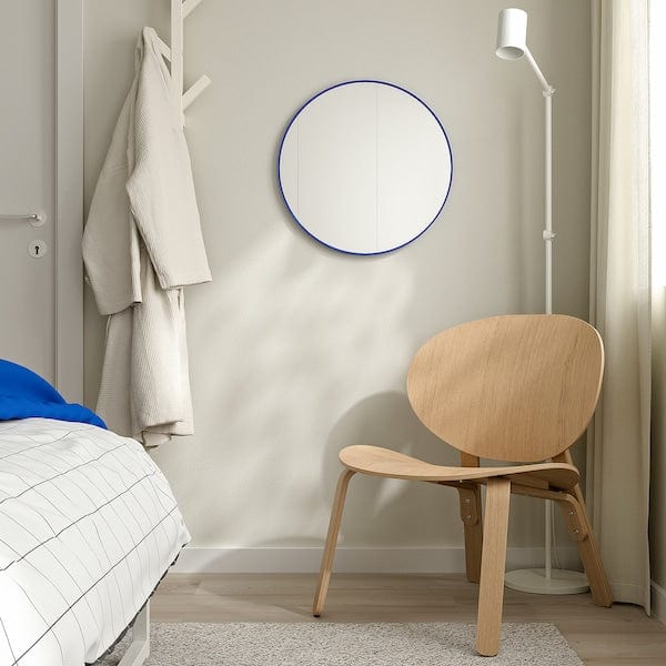 Ikea LINDBYN - Mirror, blue, 50 cm