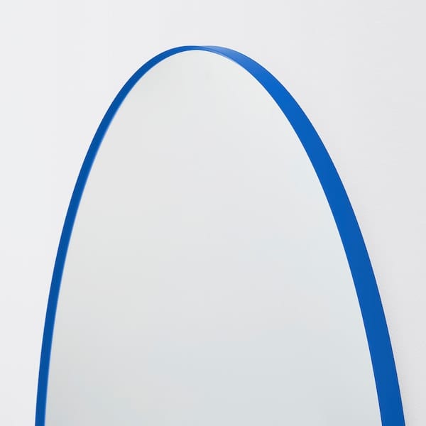 Ikea LINDBYN - Mirror, blue, 50 cm