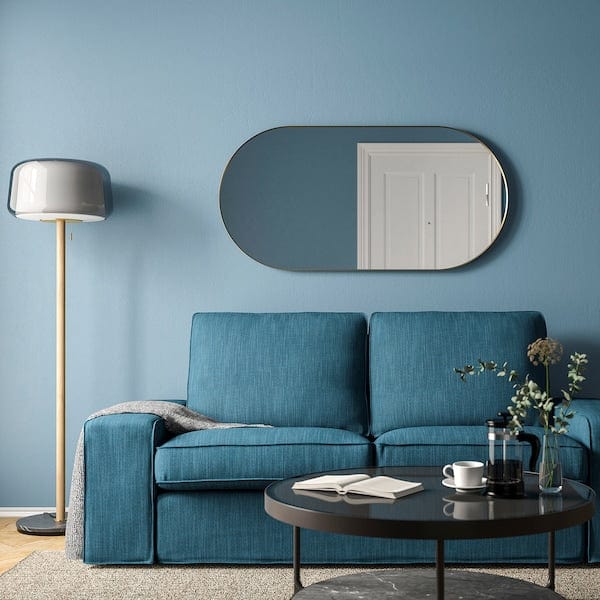 Ikea LINDBYN - Mirror, gold-colour, 60x120 cm