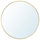 LINDBYN mirror, gold-colour, 50 cm