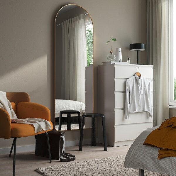 LINDBYN mirror, gold-colour, 60x170 cm