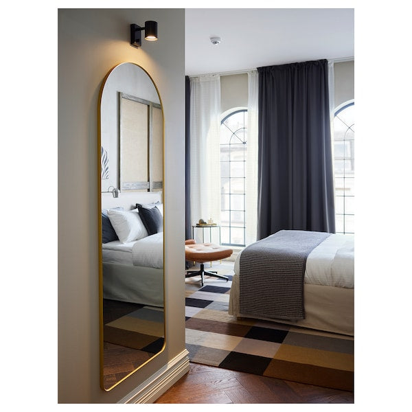 LINDBYN mirror, gold-colour, 60x170 cm