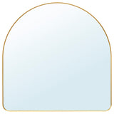 LINDBYN mirror, gold-colour, 80x80 cm