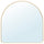 LINDBYN mirror, gold-colour, 80x80 cm