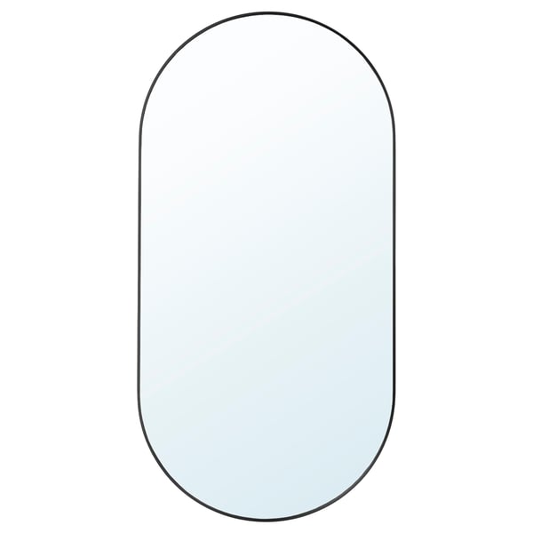 LINDBYN mirror, black, 60x120 cm