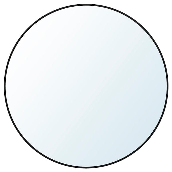 LINDBYN - Mirror, black, 50 cm