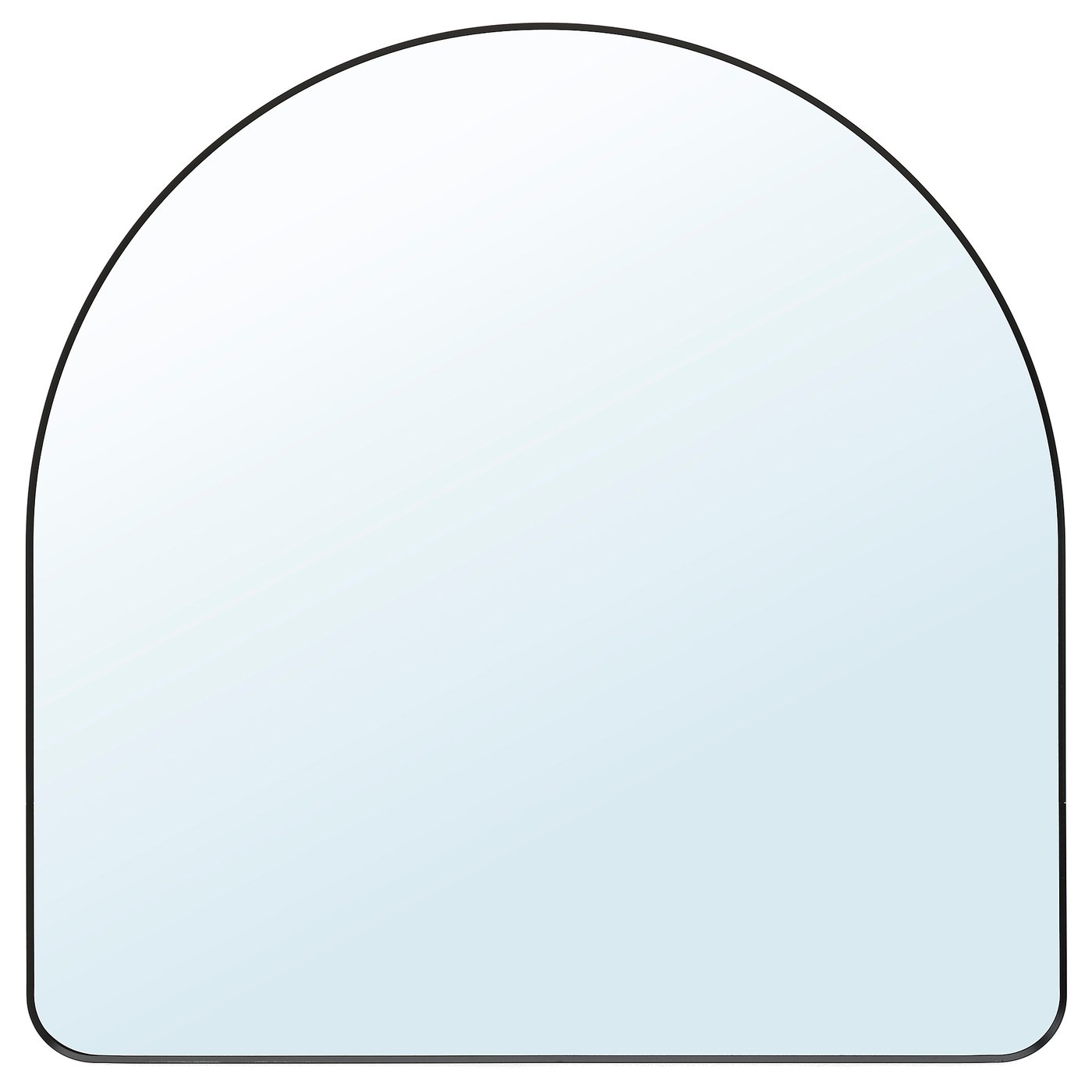 LINDBYN mirror, black, 80x80 cm