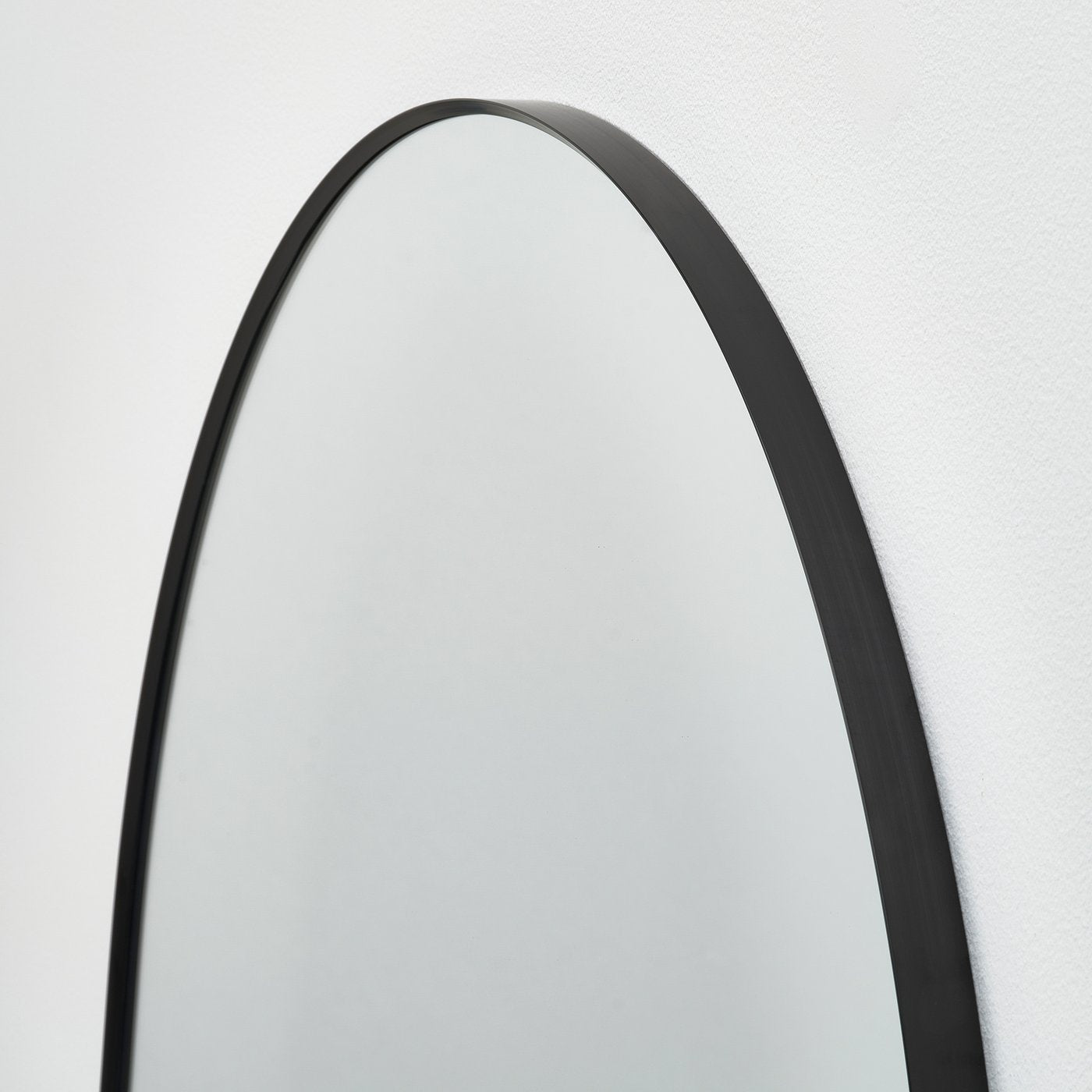 LINDBYN mirror, black, 80x80 cm