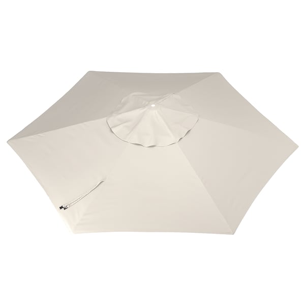 LINDÖJA parasol canopy, light grey-beige, 300 cm