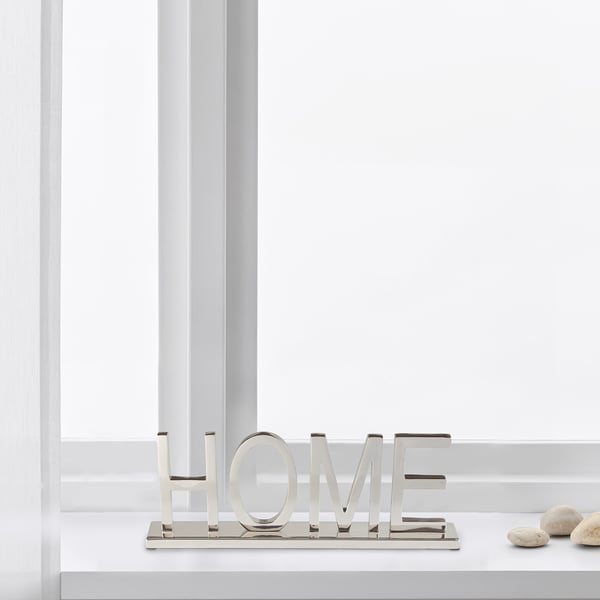 LINDRANDE - Decoration, silver-colored house, 11 cm , 11 cm