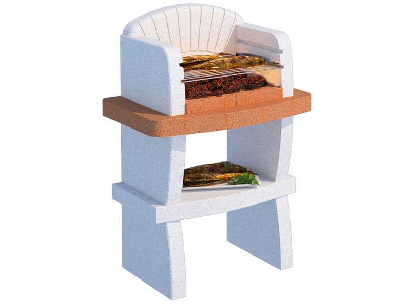 CONCRETE WOOD AND CHARCOAL BARBECUE MODENA VZ LINE