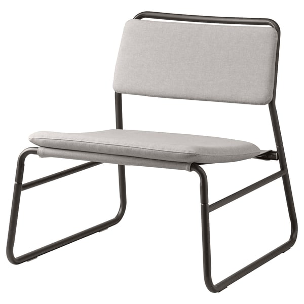 LINNEBÄCK easy chair, Orrsta light grey, 57x72.4x69.5 cm