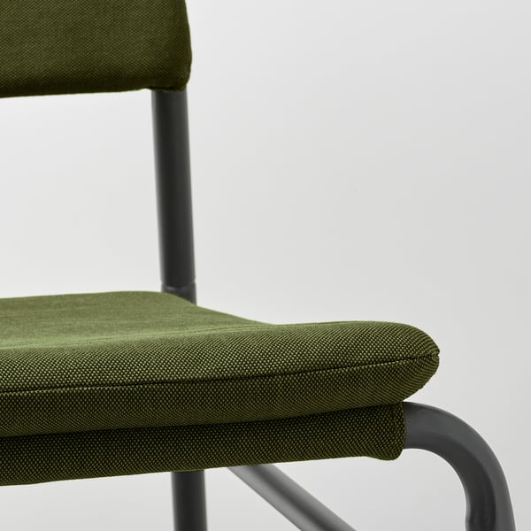 LINNEBÄCK easy chair, Orrsta olive-green, 55x72.4x69.5 cm