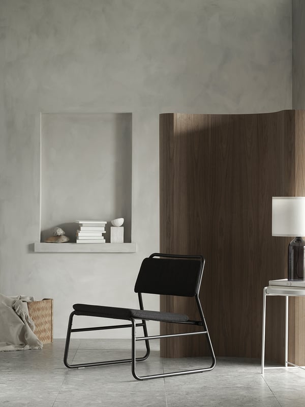 LINNEBÄCK easy chair, Vissle dark grey, 57x72.4x69.5 cm