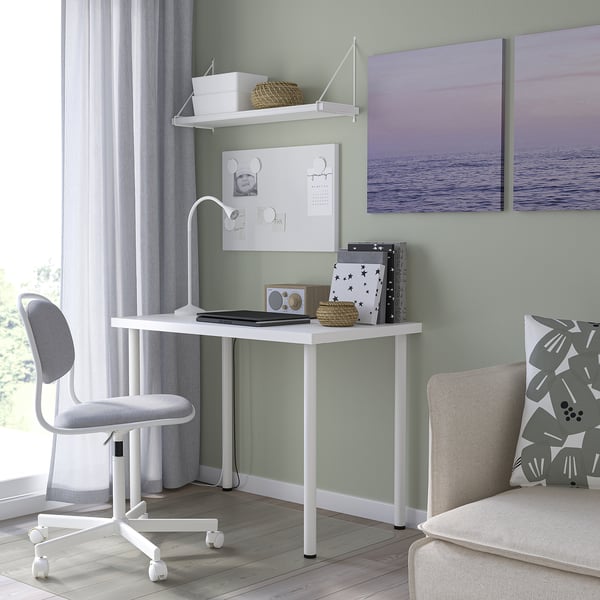 LINNMON / ADILS table, white, 100x60 cm