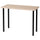 LINNMON / ADILS - LINNMON / ADILS Table, white stained oak effect/black, 100x45 cm