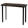 LINNMON / ADILS table, black-brown/black, 100x45 cm