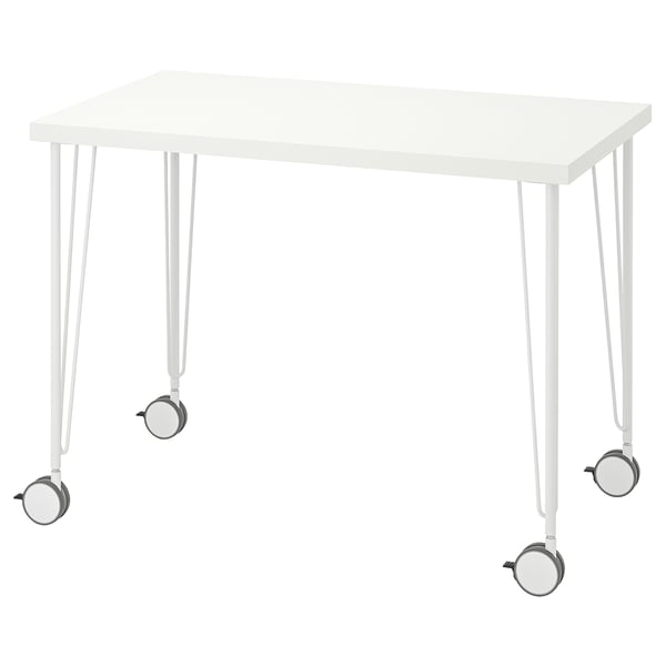 LINNMON / KRILLE desk, white, 100x60 cm
