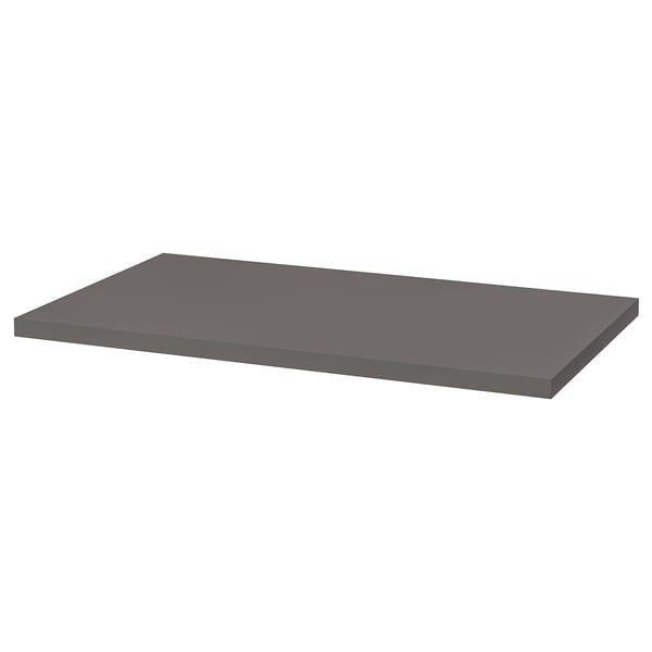 LINNMON / KRILLE desk, dark grey/black