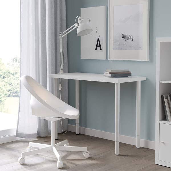 LINNMON / OLOV - LINNMON / OLOV Desk, white, 100x45 cm