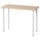 LINNMON / OLOV - LINNMON / OLOV Desk, white stained oak effect/white, 100x45 cm