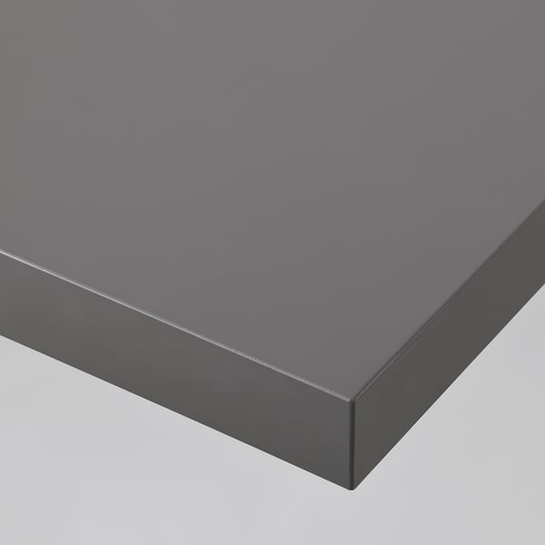 LINNMON table top, dark grey, 100x45 cm