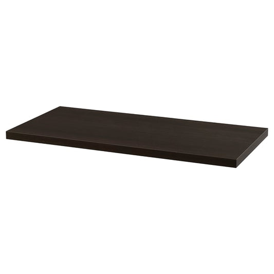 LINNMON - Table top, brown-black, 100x45 cm - Length: 100 cmWidth: 45 cmDepth: 3.4 cmMaximum load: 50 kg