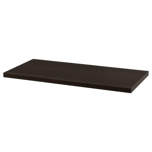 LINNMON - Table top, brown-black, 100x45 cm - Length: 100 cmWidth: 45 cmDepth: 3.4 cmMaximum load: 50 kg