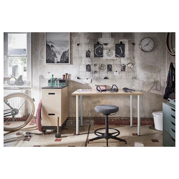 Ikea LINNMON - Table top, white stained oak effect, 100x60 cm