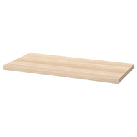 LINNMON table top, white stained oak effect, 100x45 cm