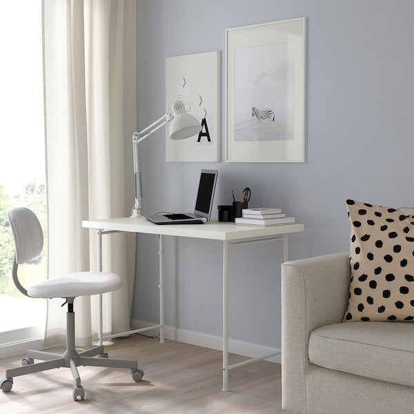 LINNMON / SPÄND - Desk, white, 100x60 cm