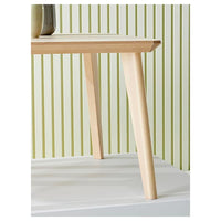 LISABO / ÄLVSTA - Table and 4 chairs, ash veneer/whiterattan,140x78 cm