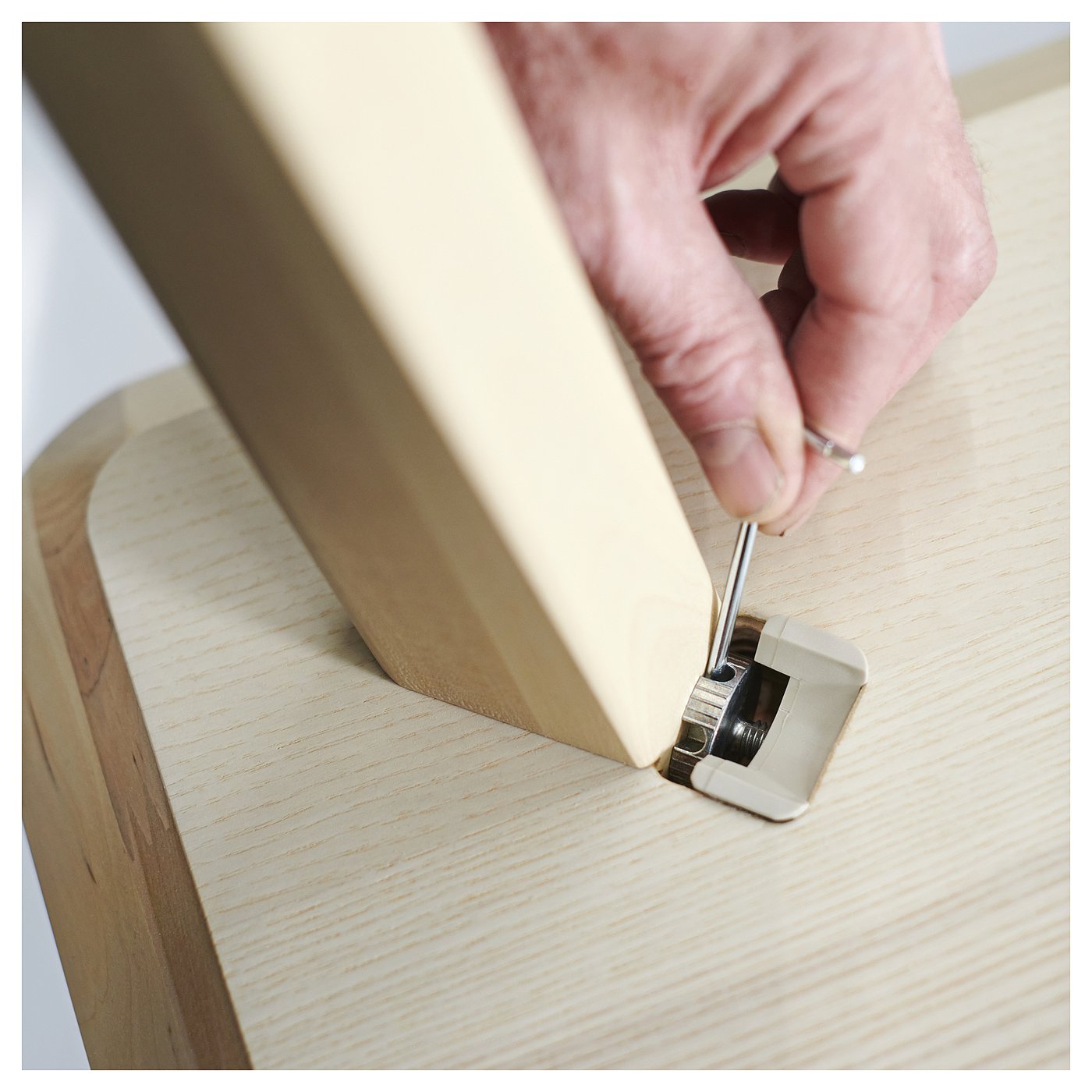 LISABO / HÖGVED table and 6 chairs, ash/birch veneer, 200x78 cm