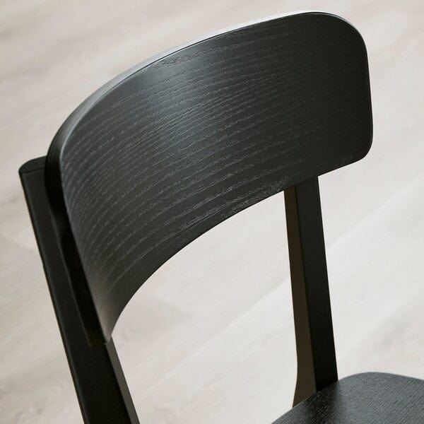 Ikea LISABO / LISABO - Table and 4 chairs, black/black, 140x78 cm